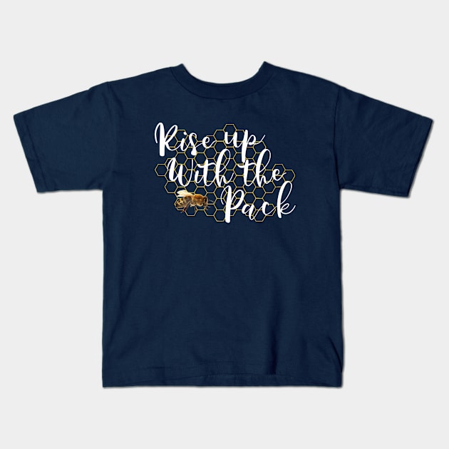 Rise Up with the Pack Kids T-Shirt by CreativeIkbar Prints